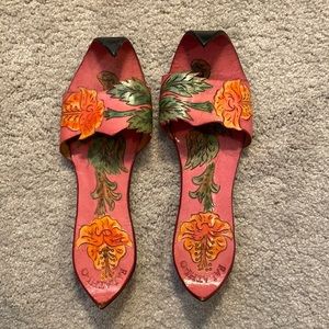 Moroccan floral sandals size 40